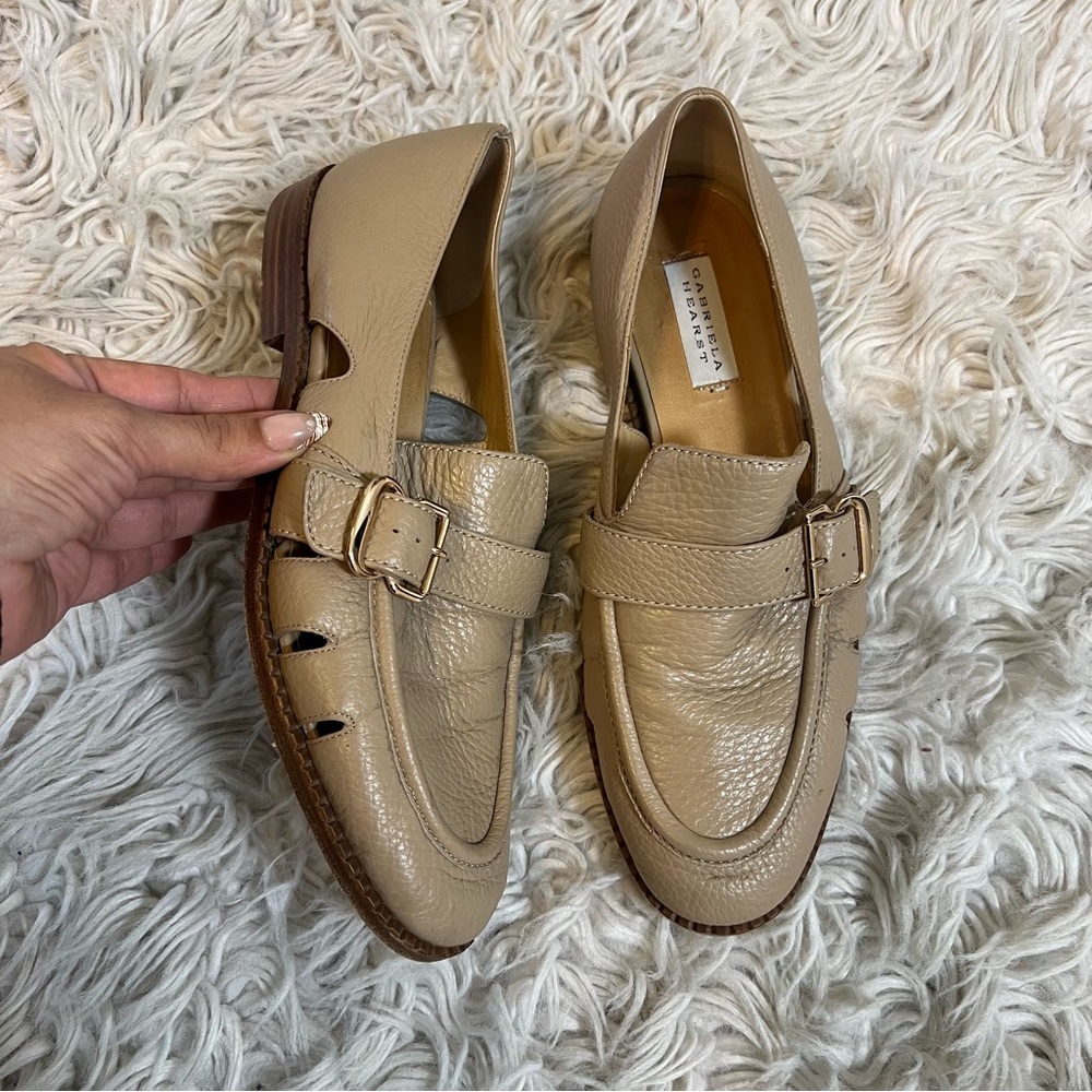 Gabriela Hearst Symon Tan Leather Loafers